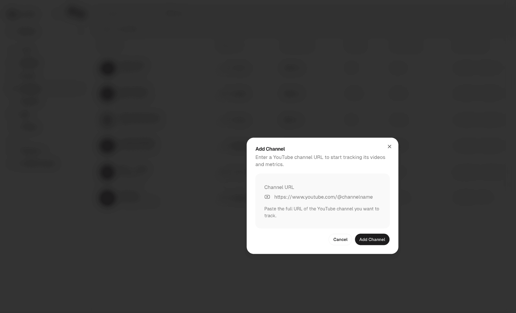 Add Channel Modal